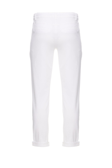 Однотонные брюки из эластичного хлопка|Основной цвет:Белый|Артикул:925007-67712-Chino | Фото 2