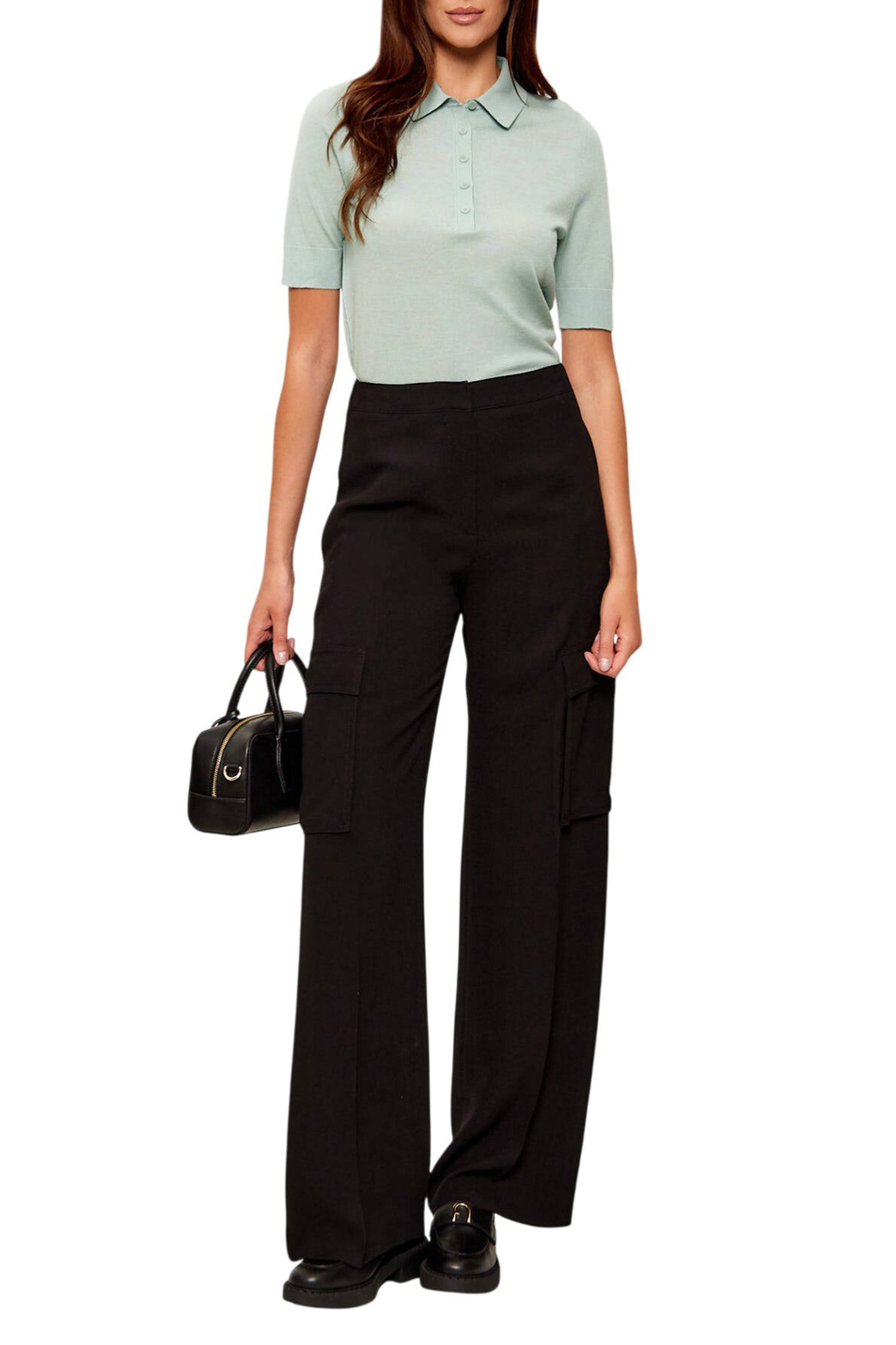 Женский BOSS Поло Fidenka из шерсти (цвет ), артикул 50545015 | Фото 3