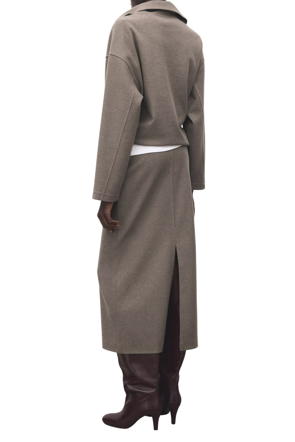 Юбка-карандаш CHILE|Основной цвет:Коричневый Женский Mango Юбка-карандаш CHILE (цвет ), артикул 27061287 | Фото 4