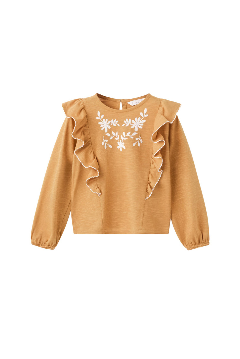 Девочкам Mango Kids Джемпер BLUSI с оборками (цвет ), артикул 27044410 | Фото 1