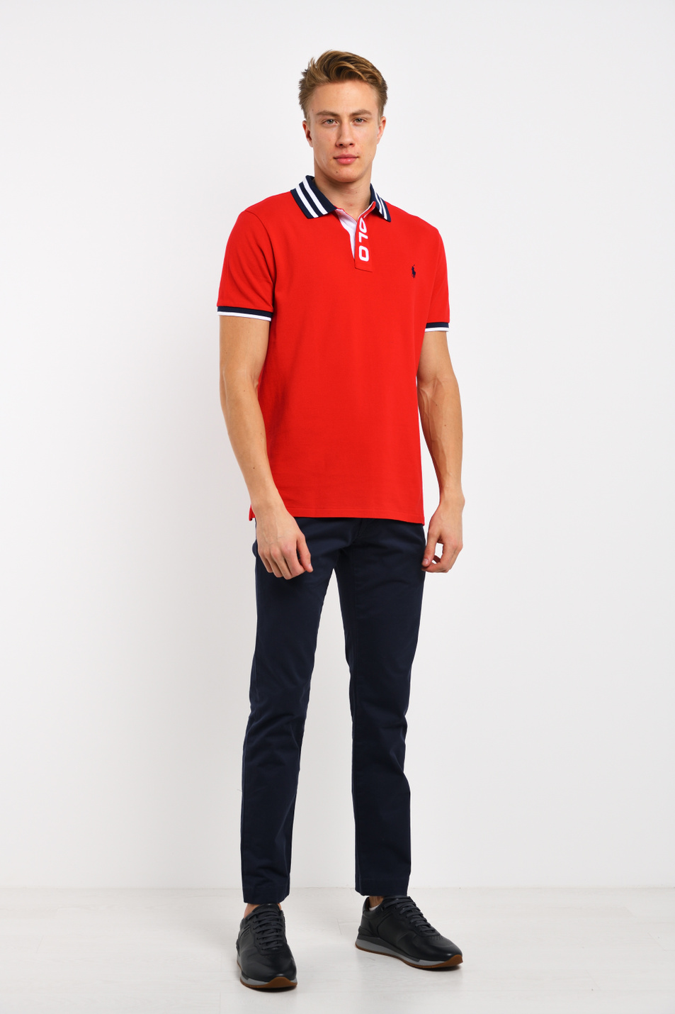 Мужской Polo Ralph Lauren Футболка поло из натурального хлопка с логотипом (цвет ), артикул 710790854002 | Фото 2