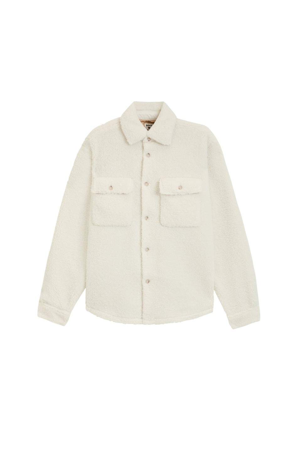 Куртка-рубашка в стиле тедди|Основной цвет:Белый Мужской BOSS Куртка-рубашка в стиле тедди (цвет ), артикул 50551354 | Фото 1