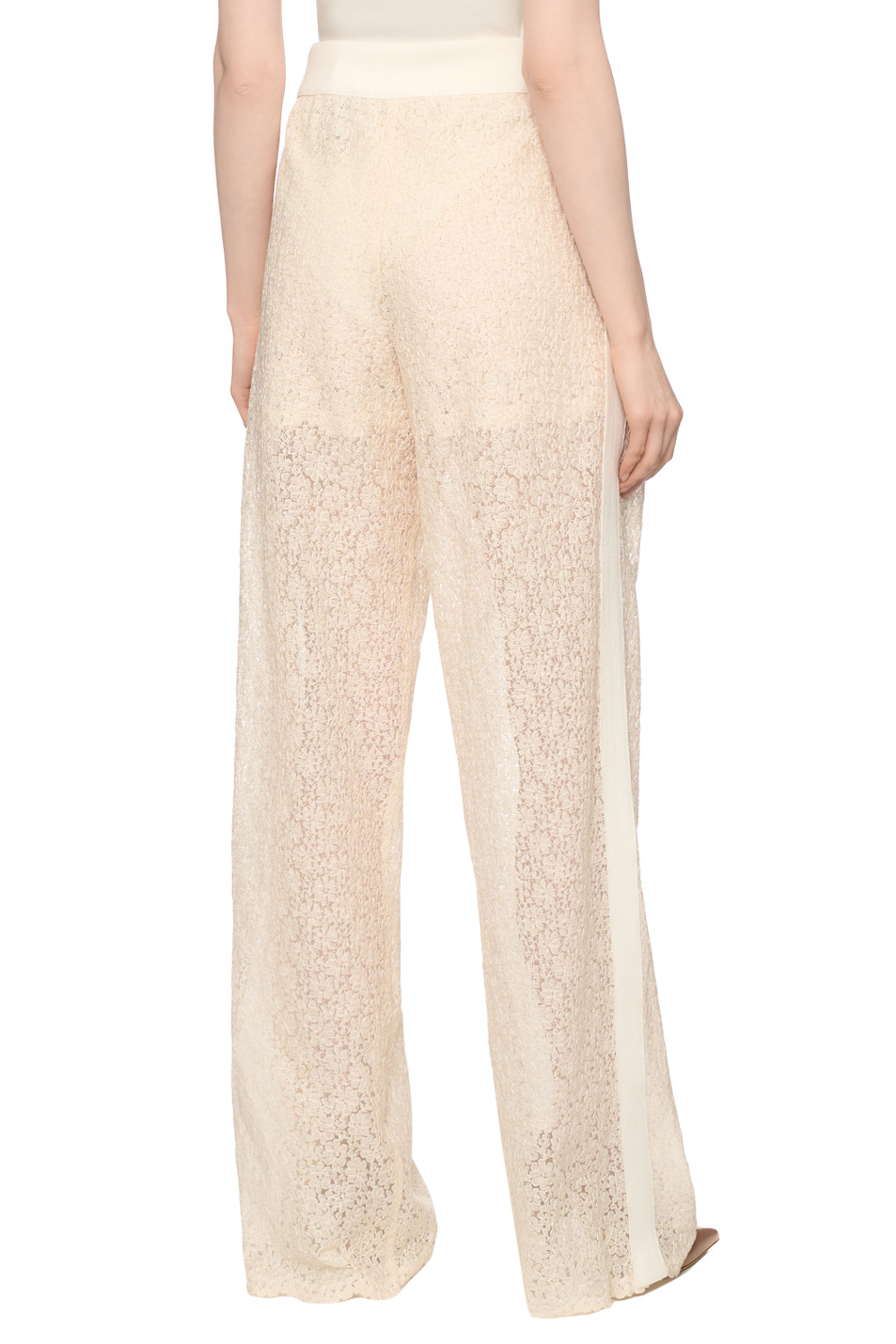Брюки из кружева|Основной цвет:Бежевый Женский ERMANNO SCERVINO Брюки из кружева (цвет ), артикул D482P360EQF | Фото 5