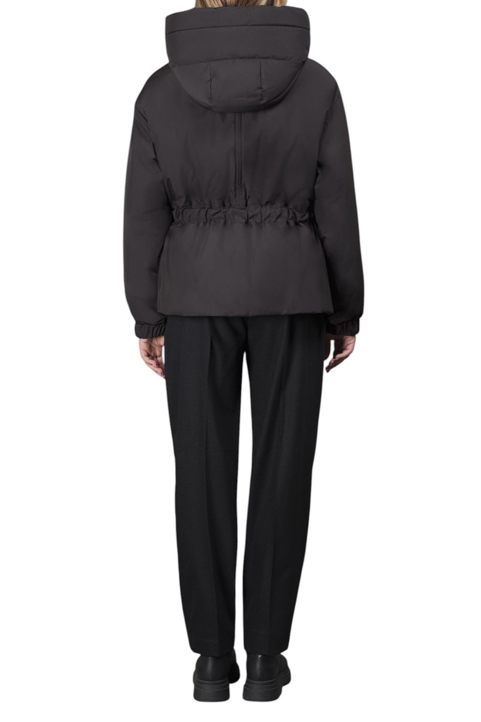 Куртка GLAREA-STP с поясом|Основной цвет:Черный Женский MooRER Куртка GLAREA-STP с поясом (цвет ), артикул MODGI101070-TEPA023-GLARE | Фото 6