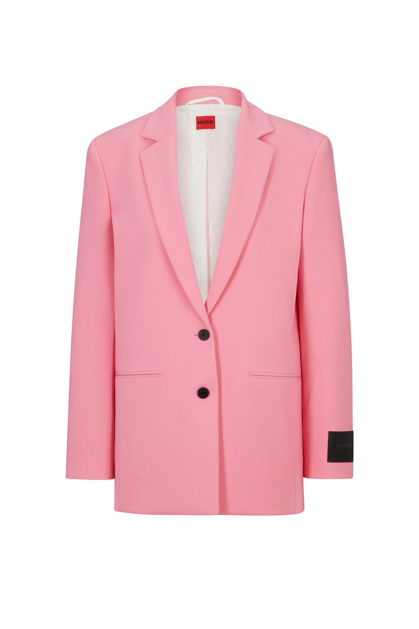 Пиджак однотонный|Основной цвет:Розовый|Артикул:50504507 | Фото 1