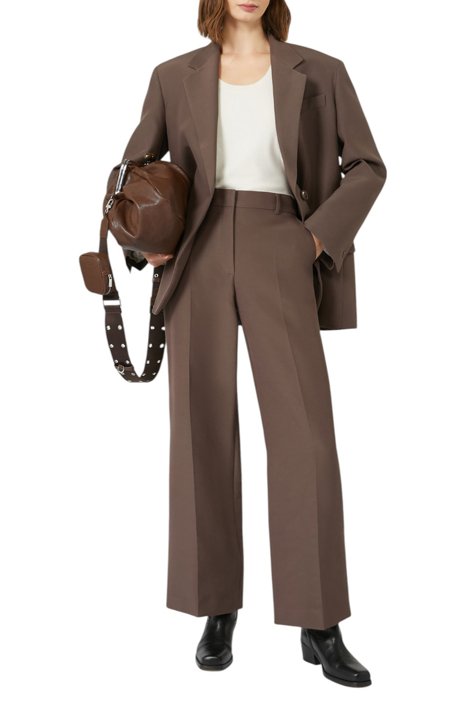 Женский Weekend Max Mara Брюки BALLO из смесового хлопка (цвет ), артикул 2525136151 | Фото 2
