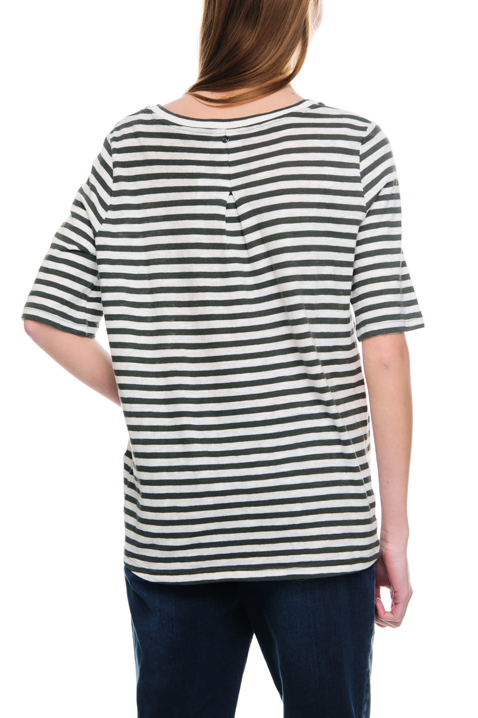 Женский Gerry Weber Футболка из натурального хлопка в полоску (цвет ), артикул 770012-44003 | Фото 6