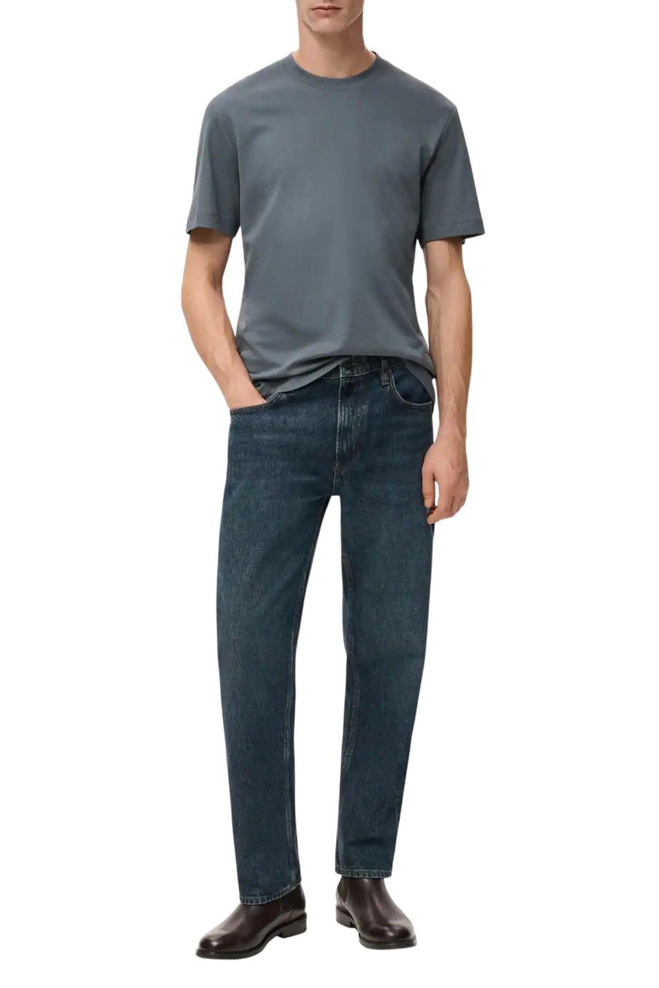 Мужской Mango Man Футболка KIMI из хлопка (цвет ), артикул 27041262 | Фото 2