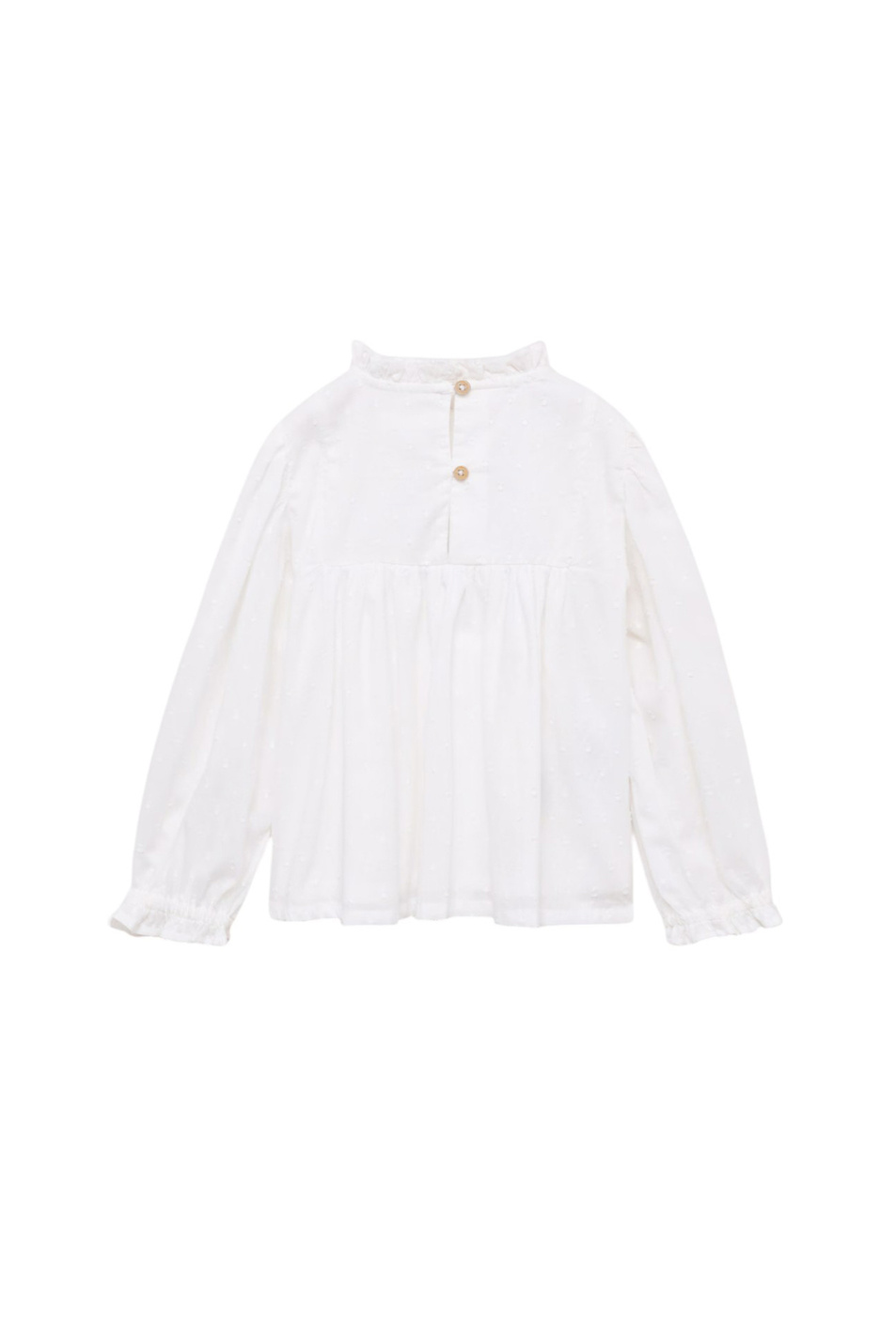 Блузка SMOCK из хлопка|Основной цвет:Белый Девочкам Mango Kids Блузка SMOCK из хлопка (цвет ), артикул 87060634 | Фото 2