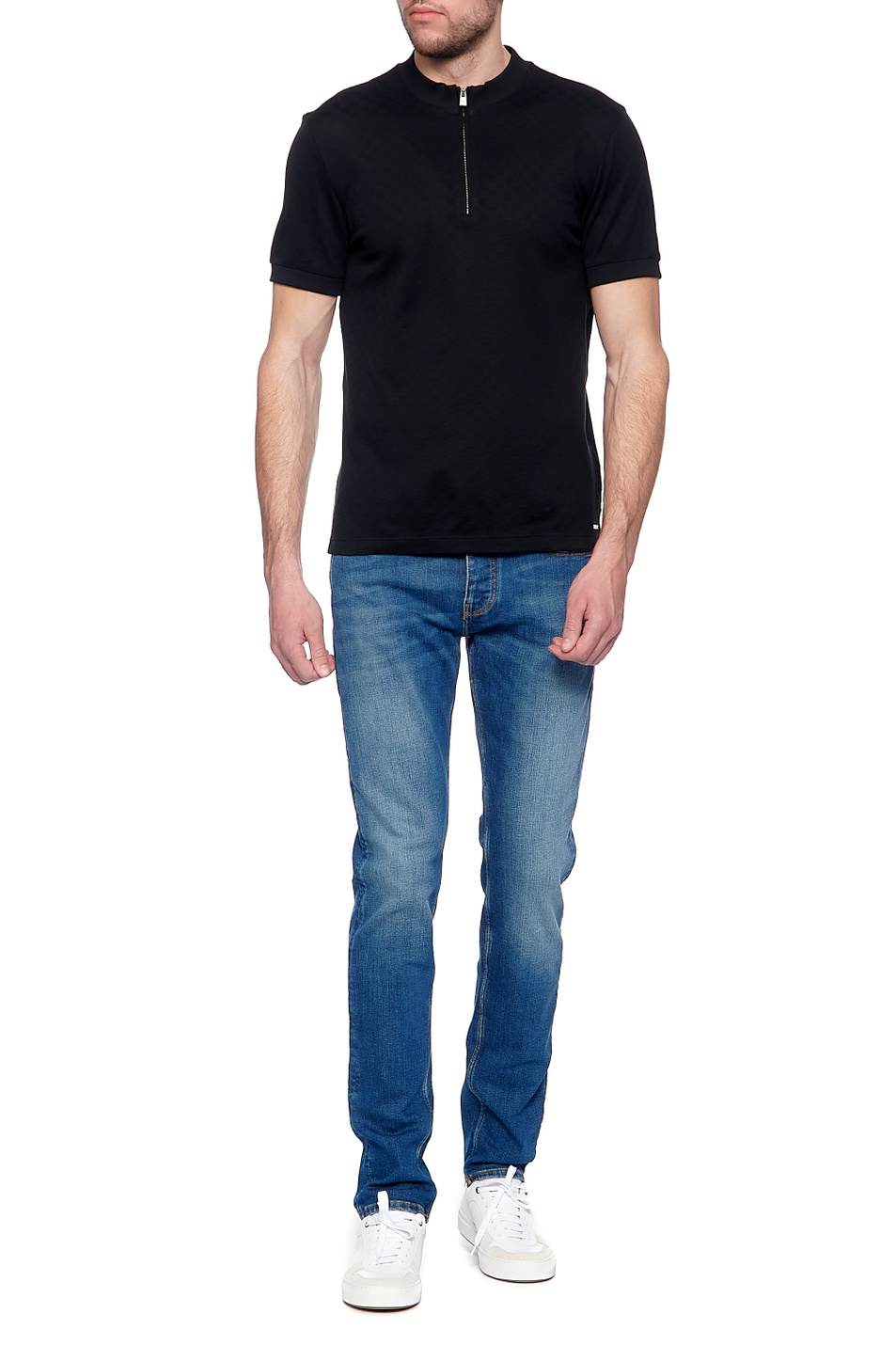 Мужской Emporio Armani Джинсы из эластичного хлопка (цвет ), артикул 3K1J75-1DX2Z | Фото 2
