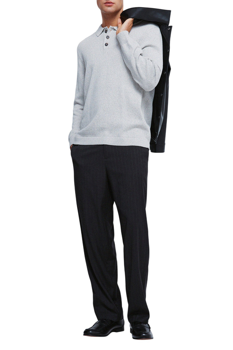 Мужской Springfield Джемпер поло из смесового хлопка (цвет ), артикул 1402500 | Фото 2