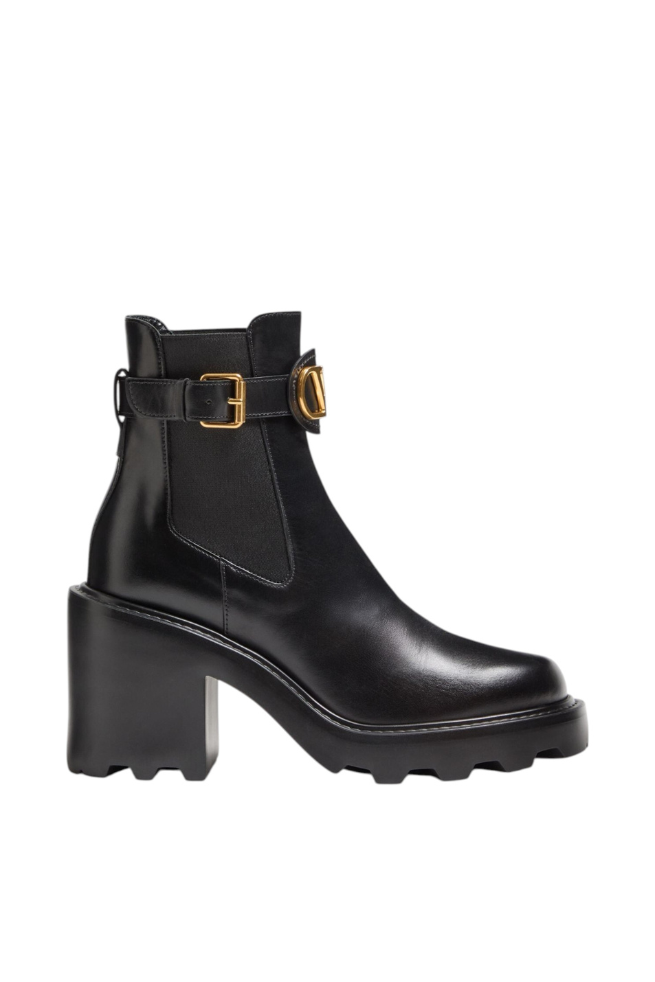 Ботильоны VLogo Signature из натуральной кожи|Основной цвет:Черный Женский Valentino Ботильоны VLogo Signature из натуральной кожи (цвет ), артикул 9W2S0KY9BEK | Фото 1