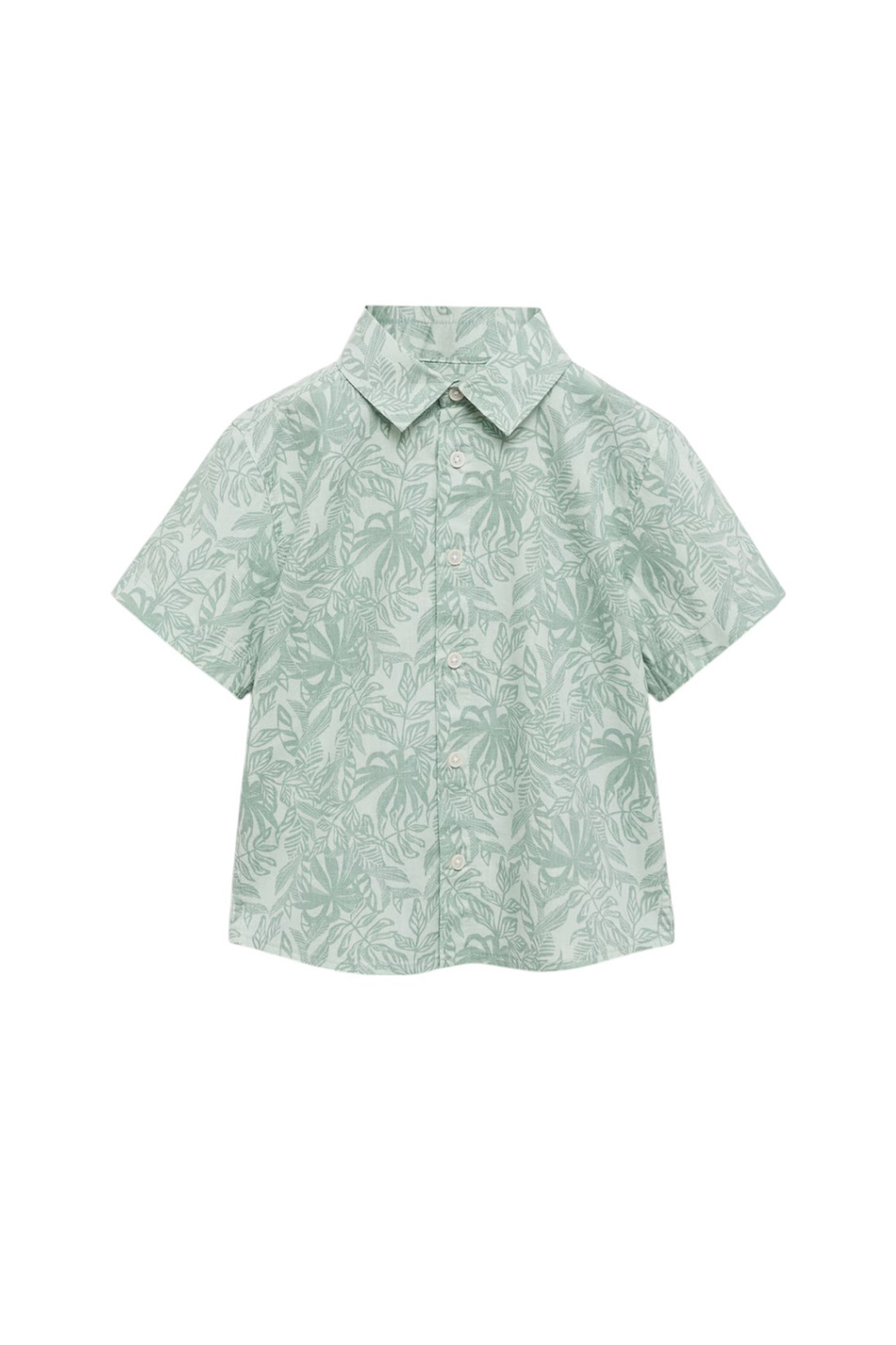 Мальчикам Mango Kids Рубашка JUNGLE с цветочным принтом (цвет ), артикул 87027689 | Фото 1
