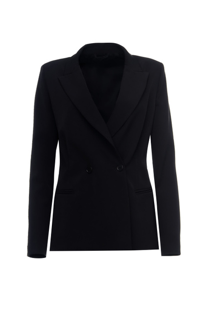 Пиджак свободного кроя|Основной цвет:Черный|Артикул:WA3433T7896 | Фото 1