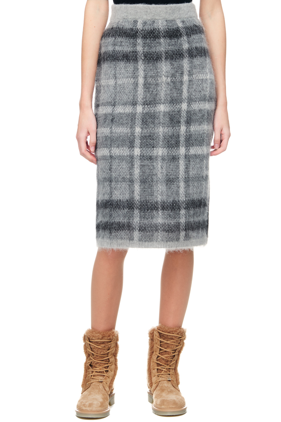 Женский Max Mara Юбка REY из смесовой шерсти (цвет ), артикул 63060223 | Фото 4