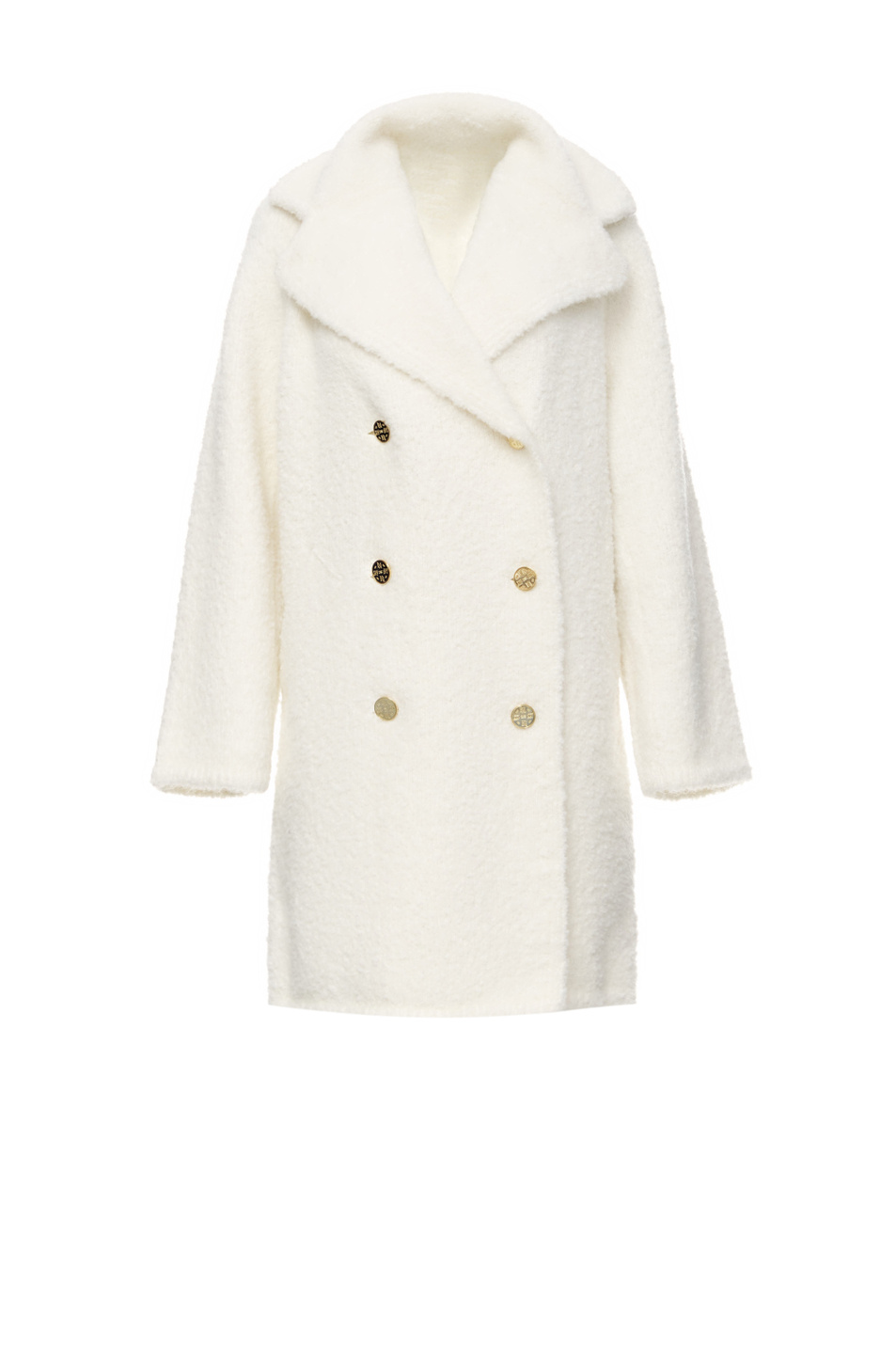 Женский Elisabetta Franchi Двубортное пальто из букле (цвет ), артикул CK03T26E2 | Фото 1