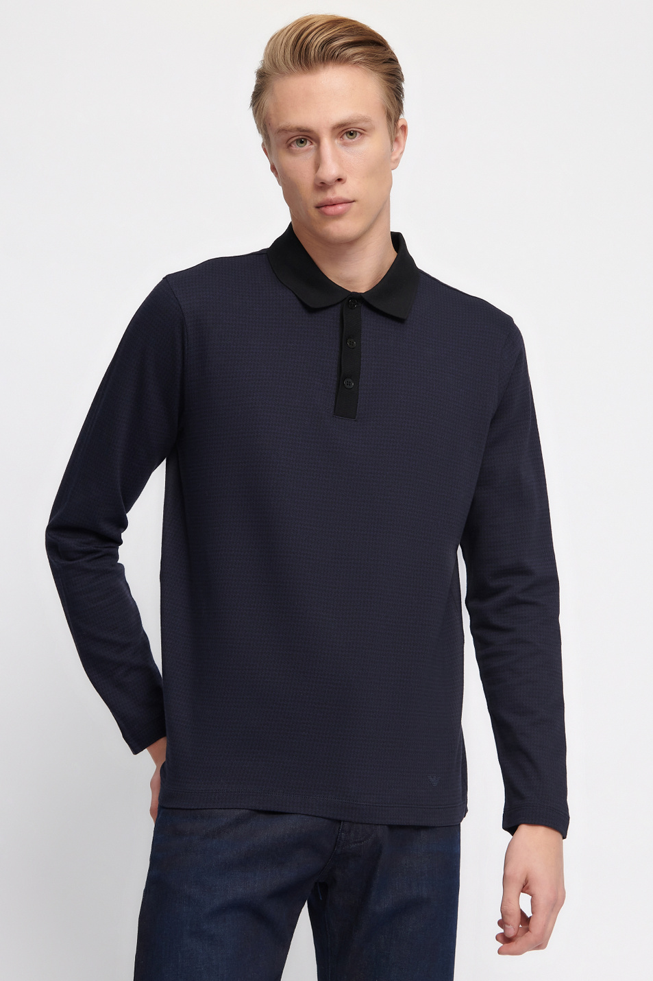 Мужской Emporio Armani Рубашка-поло из натурального хлопка (цвет ), артикул 6H1F7T-1JJ5Z | Фото 1
