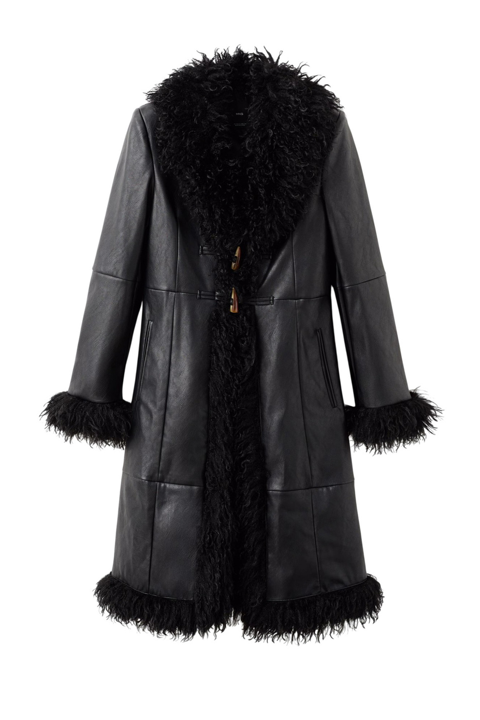 Женский Mango Пальто CHARLOTE из искусственной кожи (цвет ), артикул 17047907 | Фото 1