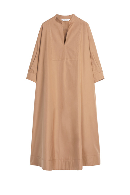 Платье GIANO из натурального хлопка|Основной цвет:Коричневый|Артикул:12211122 | Фото 1