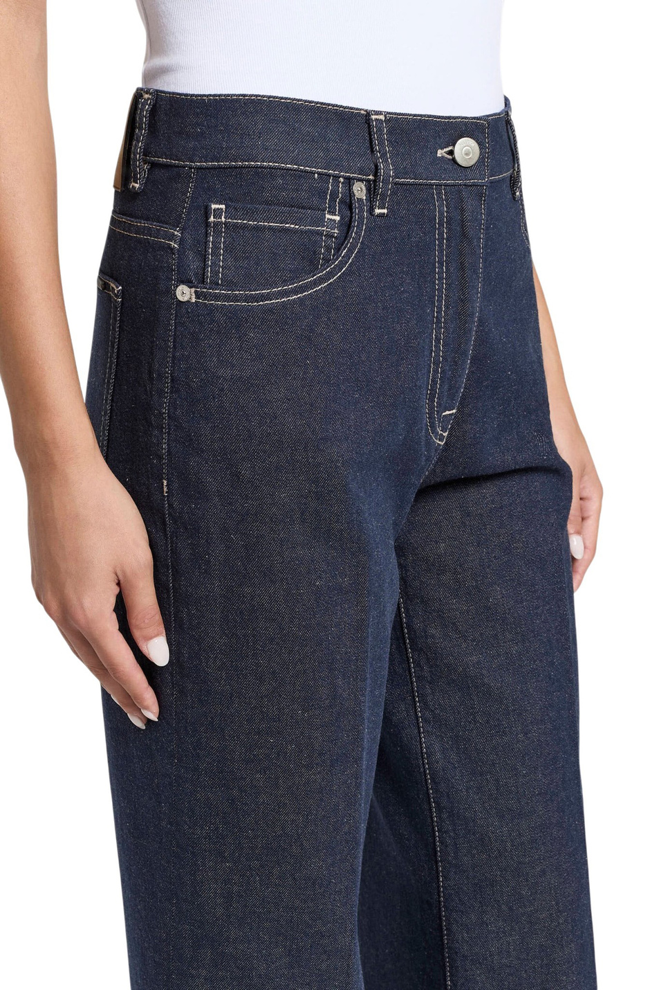 Женский Peserico Джинсы из хлопка и льна (цвет ), артикул P04756L12-07934 | Фото 5