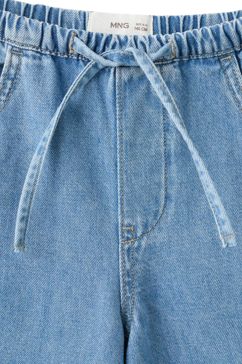 Девочкам Mango Kids Джинсы RELAX широкого кроя (цвет ), артикул 27054417 | Фото 3