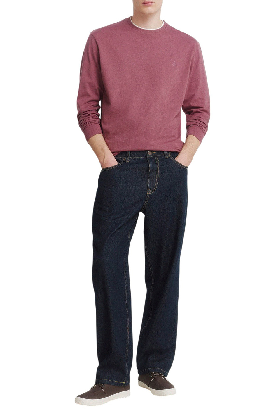 Мужской Springfield Лонгслив из смесового хлопка (цвет ), артикул 0223734 | Фото 2