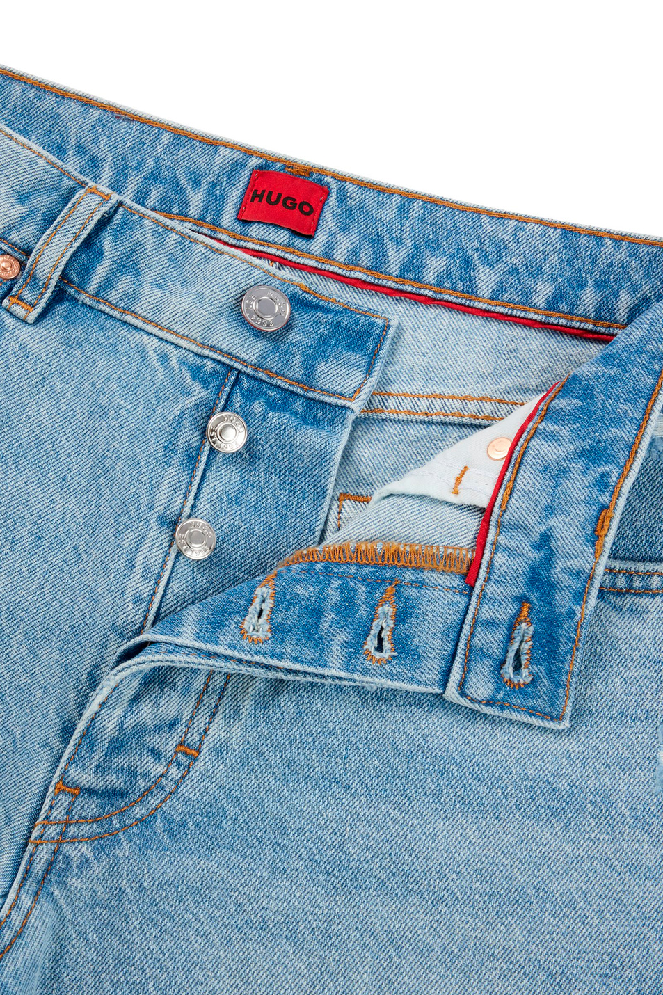 Женский HUGO Шорты джинсовые из натурального хлопка (цвет ), артикул 50513761 | Фото 5