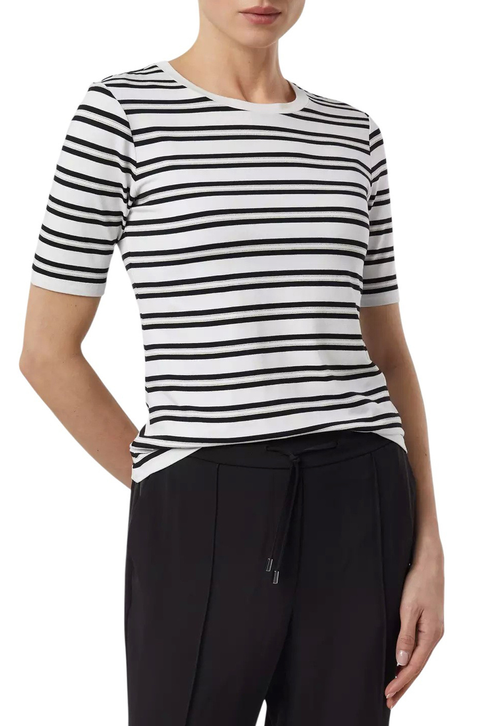 Женский Comma Футболка с люрексом (цвет ), артикул 2176884 | Фото 3