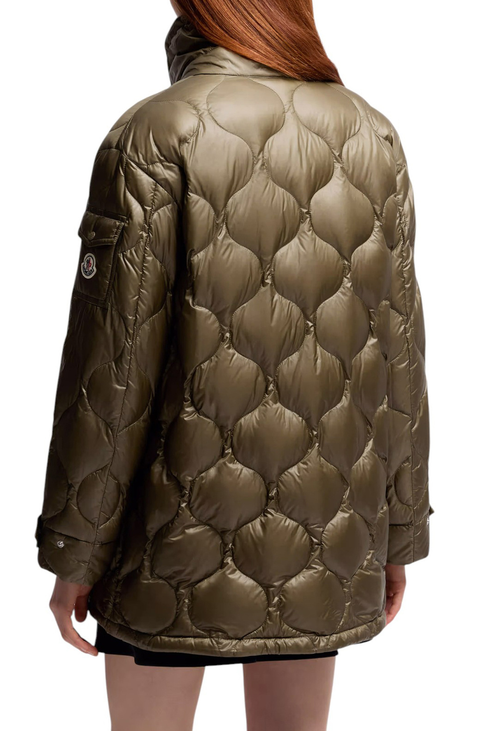 Женский Moncler Полупальто LOMBI с пуховым наполнителем (цвет ), артикул K20931A00026-595B1 | Фото 4