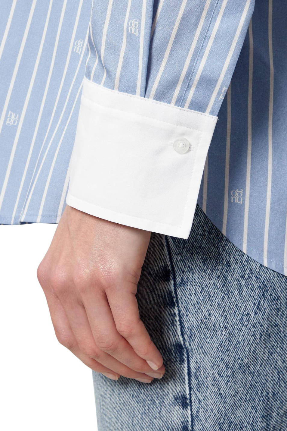 Женский HUGO Рубашка Ersenny из хлопка (цвет ), артикул 50556216 | Фото 5