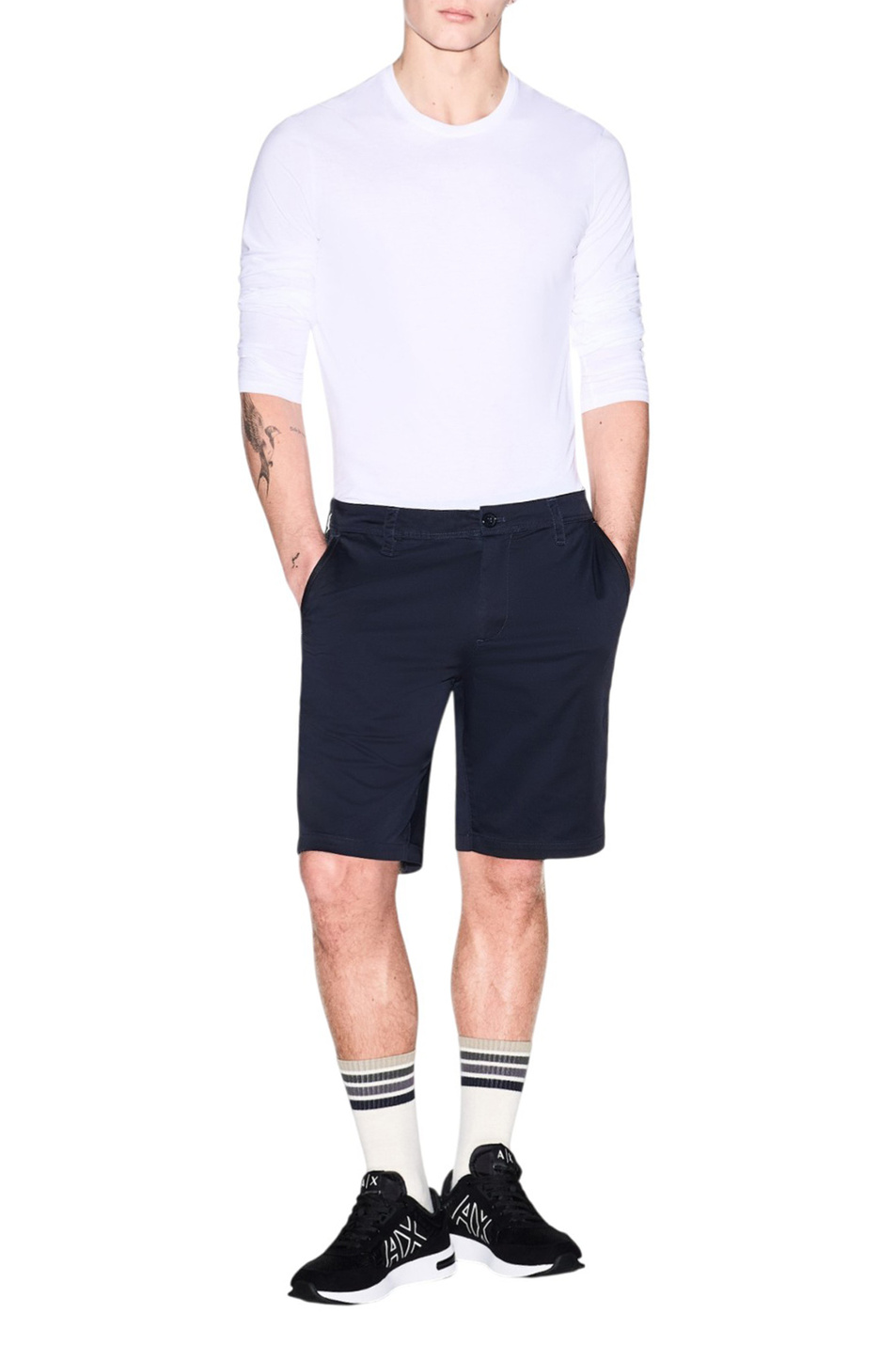 Мужской Armani Exchange Шорты из смесового хлопка (цвет ), артикул 8NZS42-ZN1RZ | Фото 3