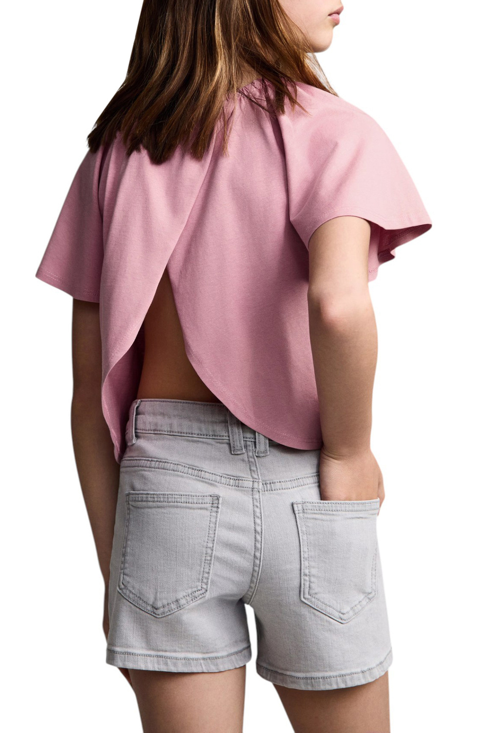 Девочкам Mango Kids Футболка AIRE из хлопка (цвет ), артикул 87047690 | Фото 4