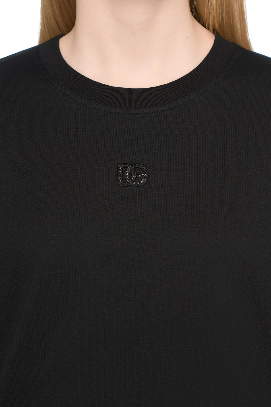 Женский Dolce & Gabbana Футболка из хлопка (цвет ), артикул F8V42Z-GDDL7 | Фото 6