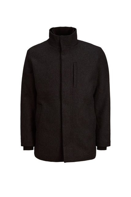 Куртка с двойной застежкой|Основной цвет:Серый|Артикул:12189349 | Фото 1
