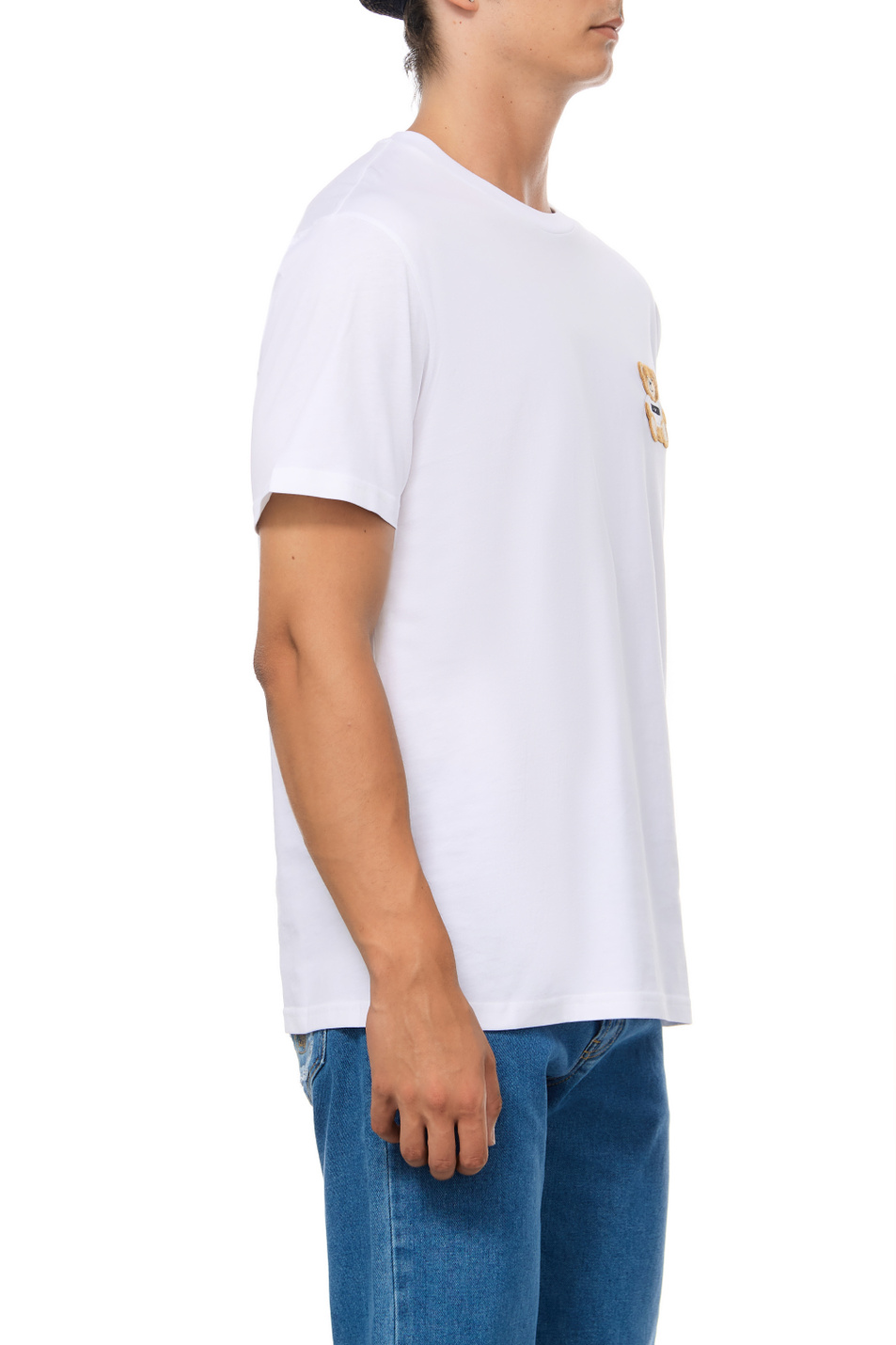Мужской Moschino Футболка из натурального хлопка (цвет ), артикул V0723-7041 | Фото 3