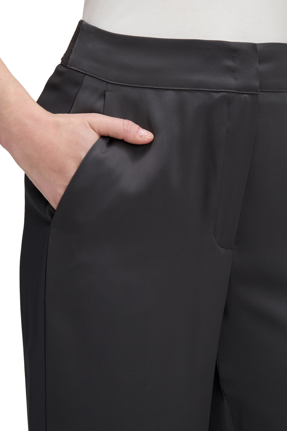 Брюки однотонные|Основной цвет:Черный Женский Betty Barclay Брюки однотонные (цвет ), артикул 6081/1196 | Фото 6