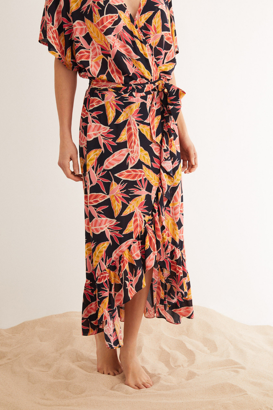 Женский Women'secret Длинная юбка с тропическим принтом (цвет ), артикул 5547814 | Фото 1
