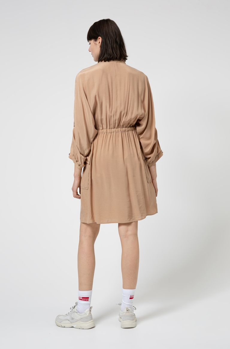 Женский HUGO Платье-рубашка Kesaka с кулиской на талии (цвет ), артикул 50450175 | Фото 3