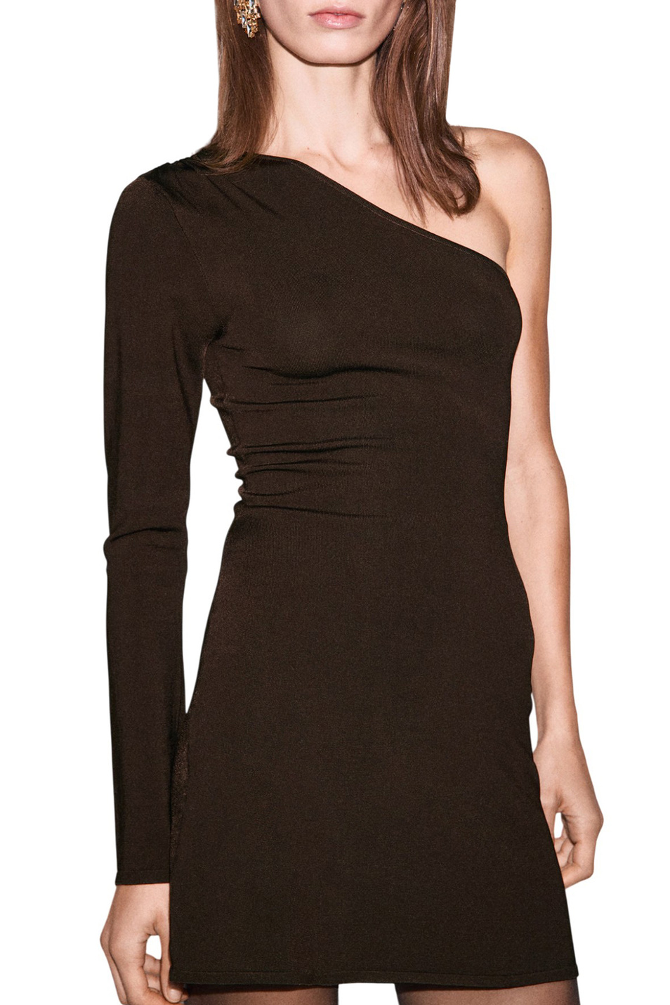 Женский Mango Платье MELODY с асимметричными рукавами (цвет ), артикул 17029106 | Фото 3