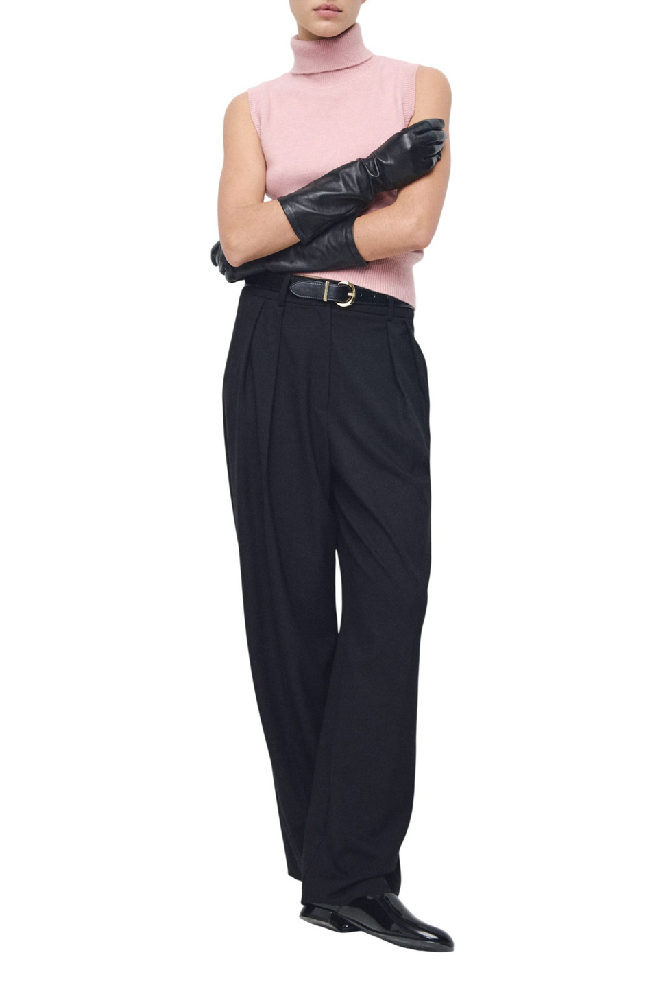 Женский Mango Топ BABY с высоким воротником (цвет ), артикул 27061263 | Фото 2