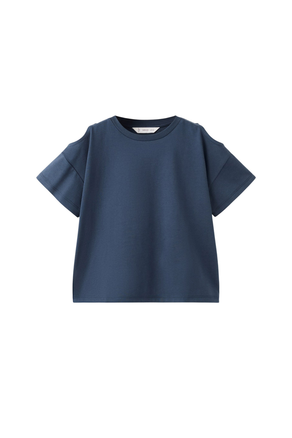 Девочкам Mango Kids Футболка CUTOUT из хлопка (цвет ), артикул 27096734 | Фото 1