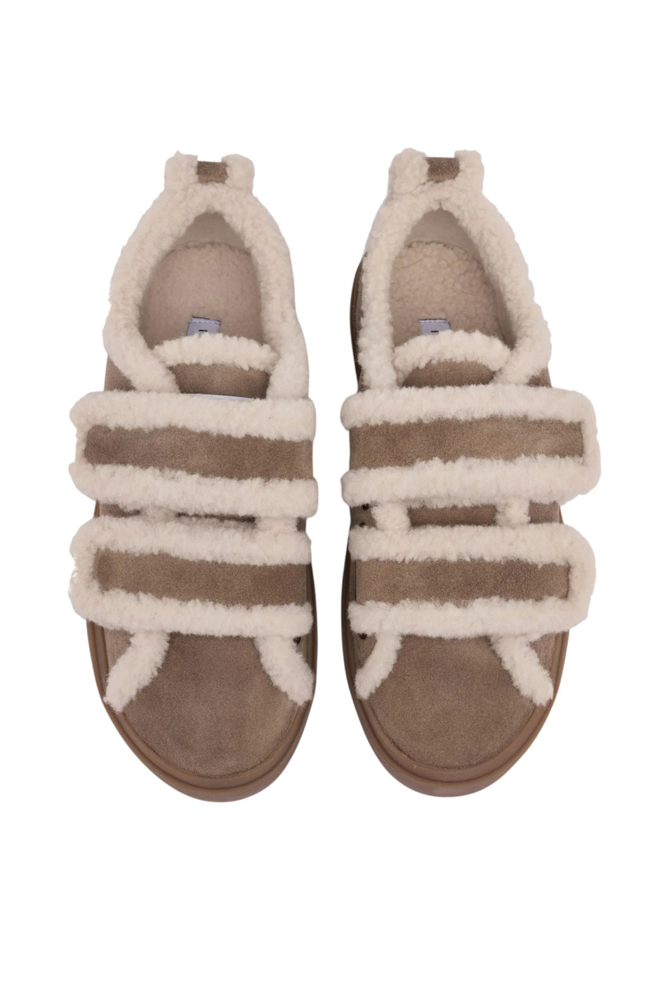 Женский Inuikii Кеды SHEARLING LOW VELCRO с натуральным мехом (цвет ), артикул 1001.001.0231 | Фото 4