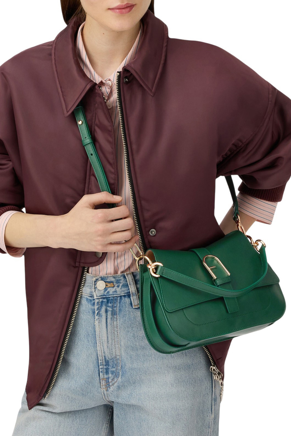 Женский Furla Сумка FLOW из натуральной кожи (цвет ), артикул WB00996-BX2045 | Фото 6