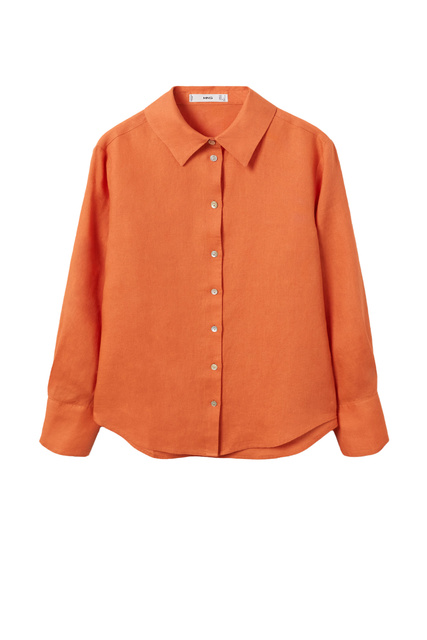 Льняная рубашка LINO|Основной цвет:Оранжевый|Артикул:27077105 | Фото 1