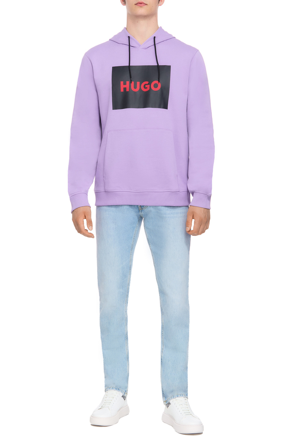Мужской HUGO Худи с контрастным логотипом (цвет ), артикул 50473168 | Фото 2