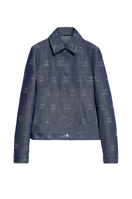 Жаккардовая куртка BREST из хлопка|Основной цвет:Синий|Артикул:10413428 | Фото 1