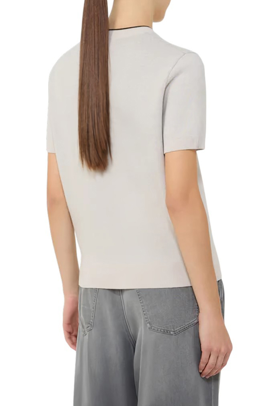 Джемпер SMMEUFORIA с принтом|Основной цвет:Бежевый Женский Max Mara Джемпер SMMEUFORIA с принтом (цвет ), артикул 2619361191 | Фото 5