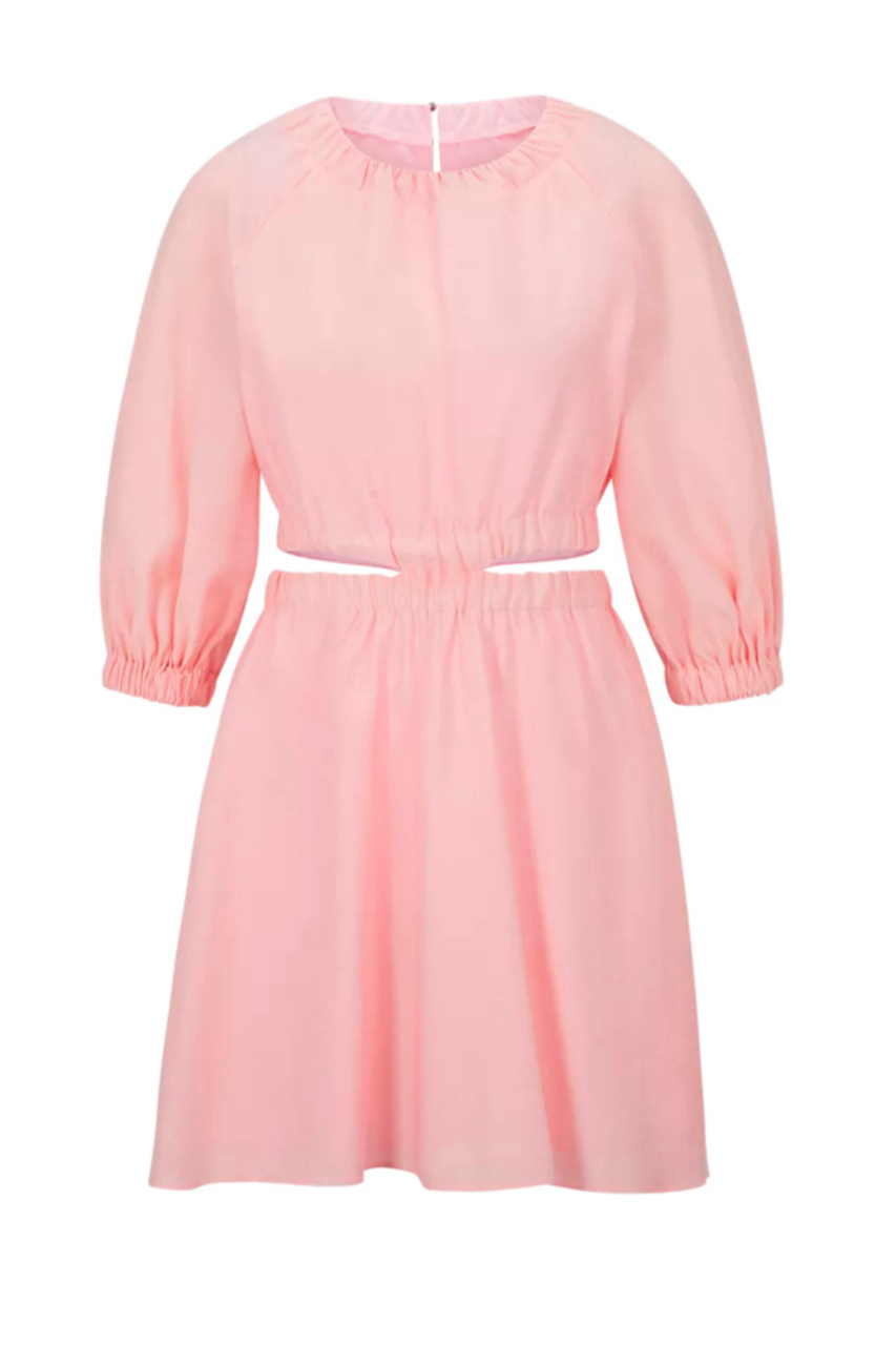 Платье с вырезами и рукавами 3/4|Основной цвет:Розовый|Артикул:50486299 | Фото 1