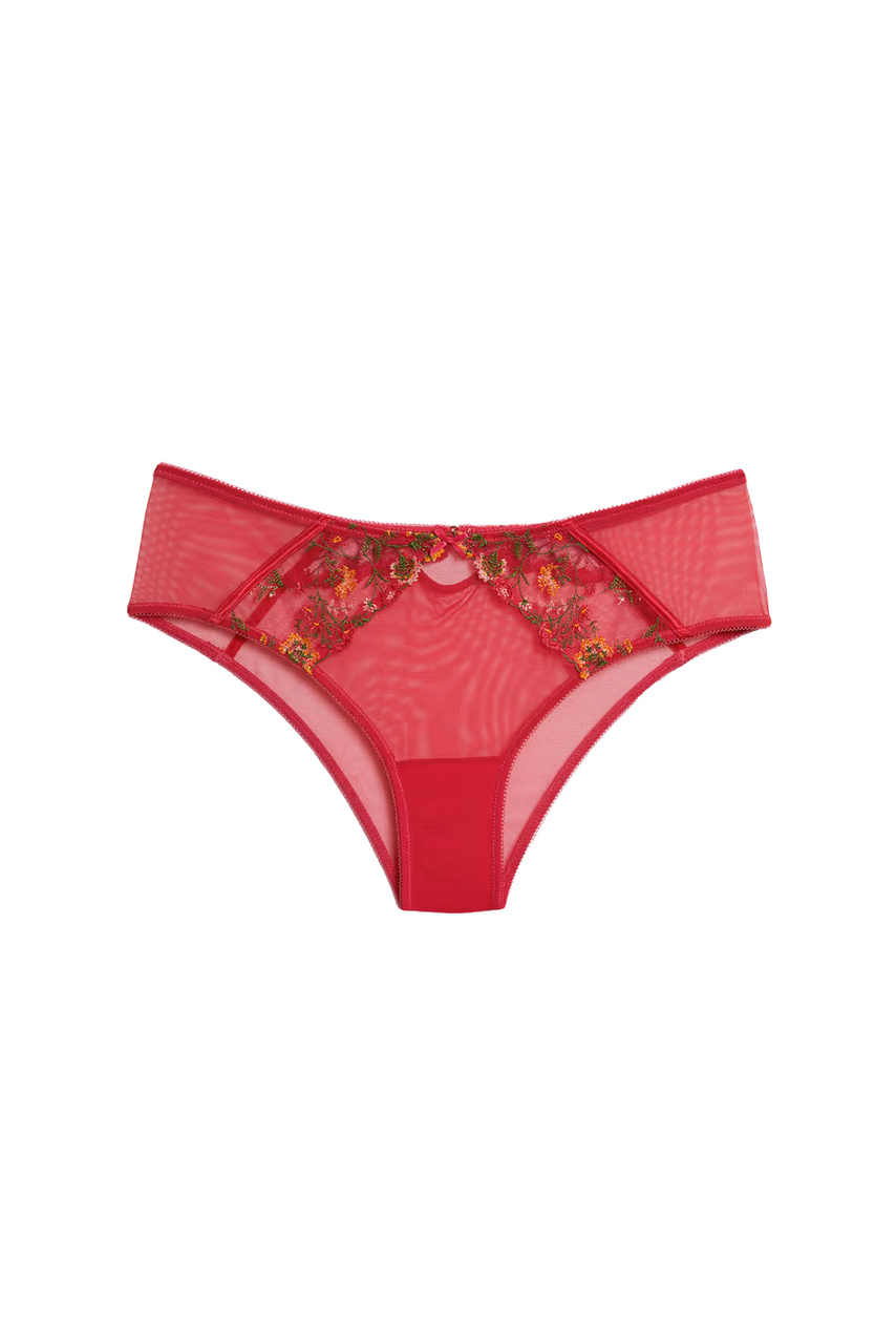 Трусы GOURMANDISE с вышивкой|Основной цвет:Красный|Артикул:6545068 | Фото 1