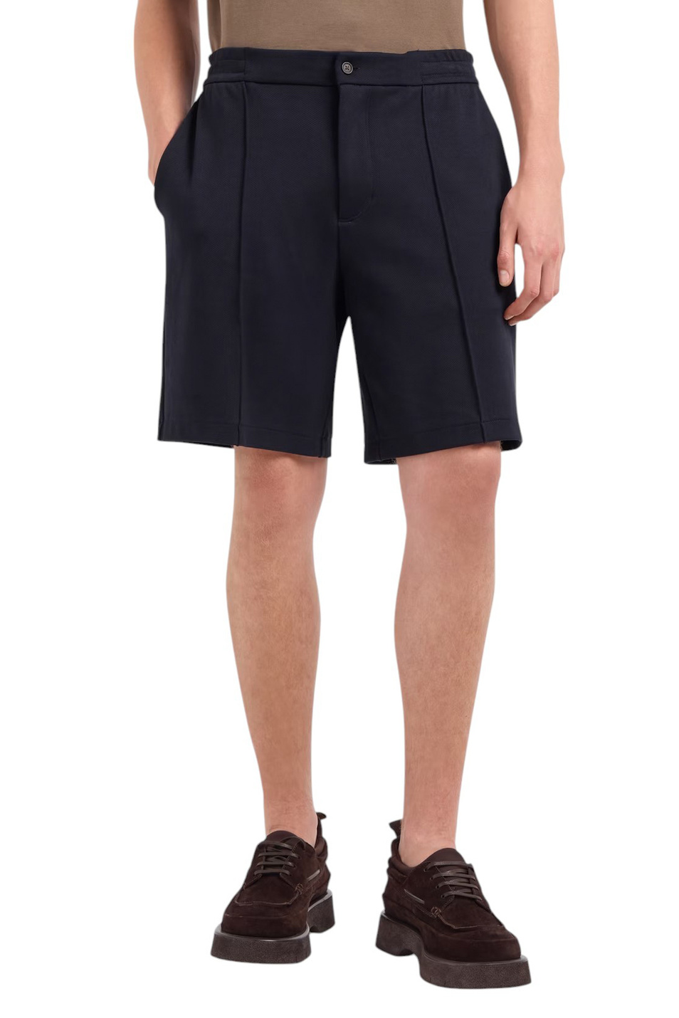 Мужской Emporio Armani Шорты из смесового хлопка (цвет ), артикул EM001112-AF13488 | Фото 3